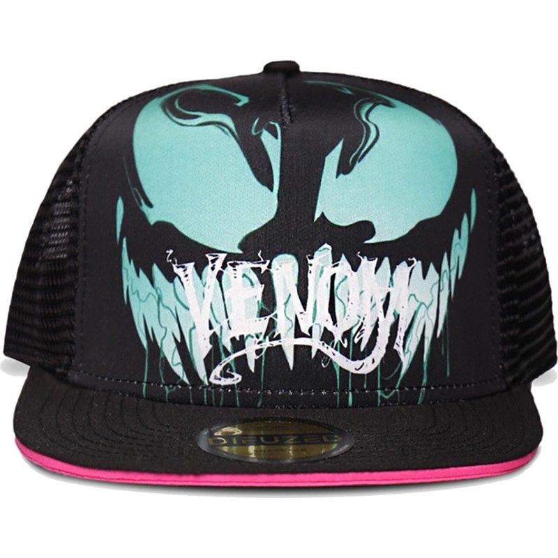 Bon Plano Trucker Preto E Rosa Snapback Para Crian A Venom Marvel