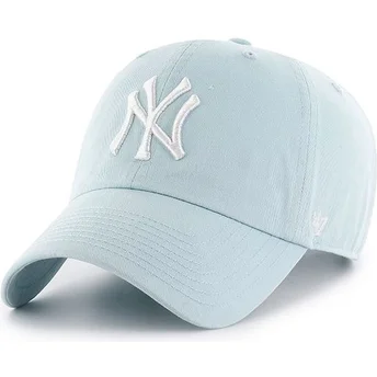 Boné curvo azul claro da New York Yankees MLB Clean Up da 47 Brand