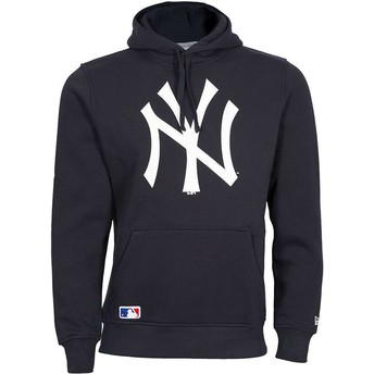 Moletom com capuz azul marinho Pullover Hoodie da New York Yankees MLB da New Era