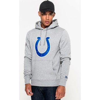 Moletom com capuz cinza Pullover Hoodie da Indianapolis Colts NFL da New Era