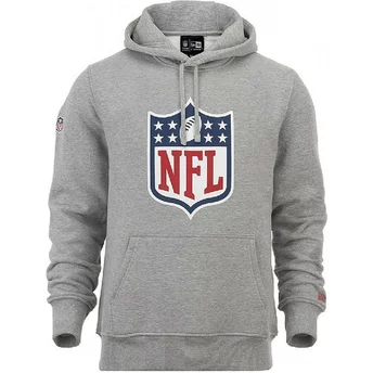 Moletom com capuz cinza Pullover Hoodie da NFL da New Era