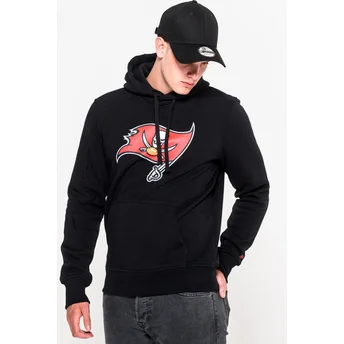 Moletom com capuz preto Pullover Hoodie da Tampa Bay Buccaneers NFL da New Era