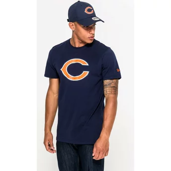 Camiseta de manga curta azul da Chicago Bears NFL da New Era
