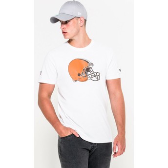 Camiseta de manga curta branco da Cleveland Browns NFL da New Era