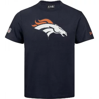 Camiseta de manga curta azul da Denver Broncos NFL da New Era