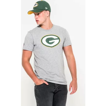 Camiseta de manga curta cinza da Green Bay Packers NFL da New Era