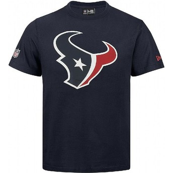 Camiseta de manga curta azul da Houston Texans NFL da New Era