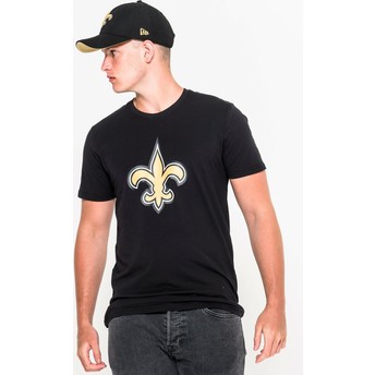 Camiseta de manga curta preto da New Orleans Saints NFL da New Era