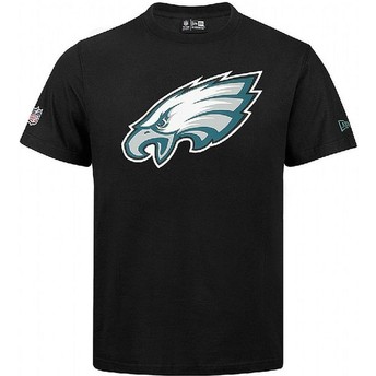 Camiseta de manga curta preto da Philadelphia Eagles NFL da New Era
