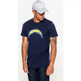 Camiseta de manga curta azul da Los Angeles Chargers NFL da New Era