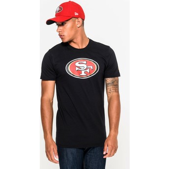 Camiseta de manga curta preto da San Francisco 49ers NFL da New Era