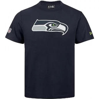 Camiseta de manga curta azul da Seattle Seahawks NFL da New Era