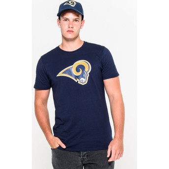 Camiseta de manga curta azul da Los Angeles Rams NFL da New Era