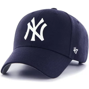 Boné curvo azul marinho claro da New York Yankees MLB MVP da 47 Brand