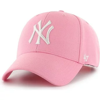 Boné curvo rosa snapback da New York Yankees MLB MVP da 47 Brand
