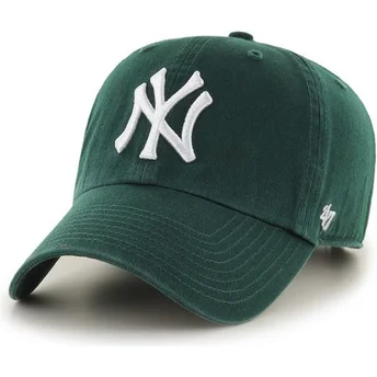 Boné curvo verde da New York Yankees Clean Up da 47 Brand