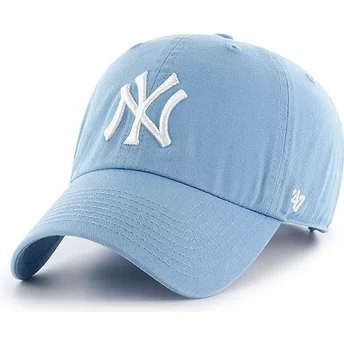 Boné curvo azul columbia da New York Yankees MLB Clean Up da 47 Brand