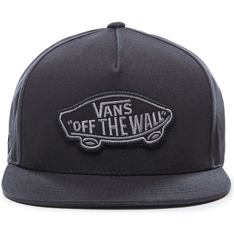 bone-plano-preto-snapback-classic-patch-da-vans