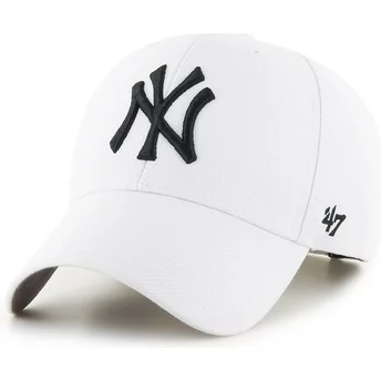 Boné curvo branco snapback da New York Yankees MLB MVP da 47 Brand
