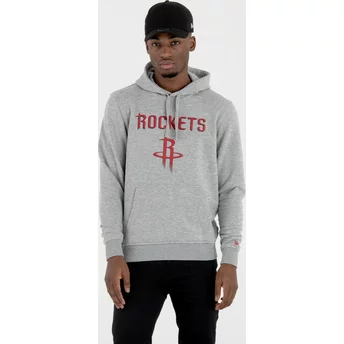 Moletom com capuz cinza Pullover Hoody da Houston Rockets NBA da New Era
