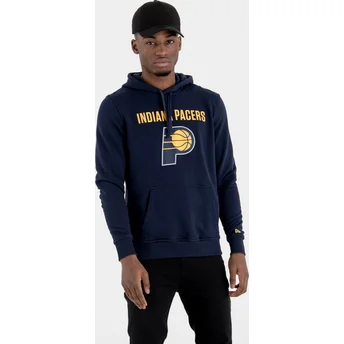 Moletom com capuz azul marinho Pullover Hoody da Indiana Pacers NBA da New Era