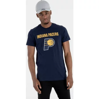 Camiseta de manga curta azul marinho da Indiana Pacers NBA da New Era