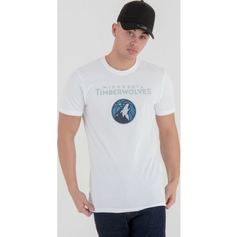 Camiseta de manga curta branco da Minnesota Timberwolves NBA da New Era