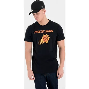 Camiseta de manga curta preto da Phoenix Suns NBA da New Era