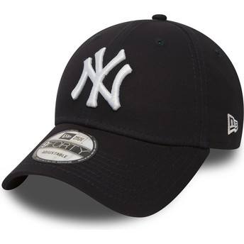 Boné curvo azul marinho ajustável 9FORTY Essential da New York Yankees MLB da New Era