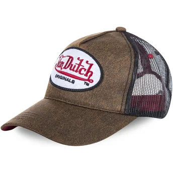 Boné trucker castanho OG da Von Dutch