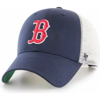 Boné trucker azul marinho da Boston Red Sox MLB MVP Branson da 47 Brand