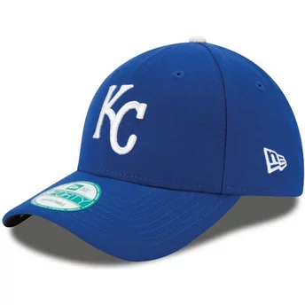 Boné curvo azul ajustável 9FORTY The League da Kansas City Royals MLB da New Era