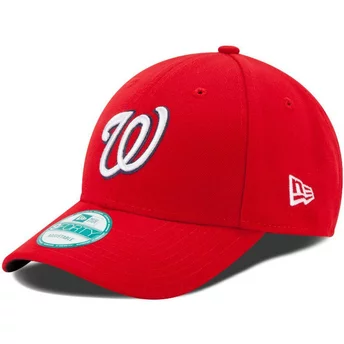 Boné curvo vermelho ajustável 9FORTY The League da Washington Nationals MLB da New Era