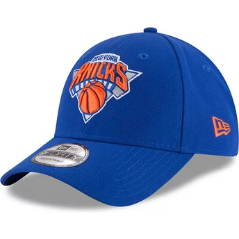Boné curvo azul ajustável 9FORTY The League da New York Knicks NBA da New Era