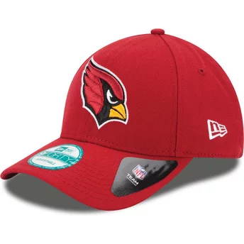 Boné curvo vermelho ajustável 9FORTY The League da Arizona Cardinals NFL da New Era