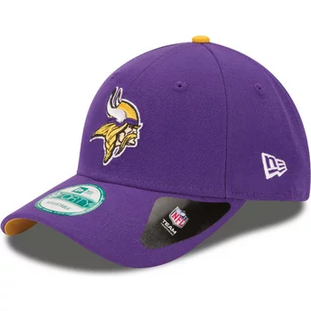 Boné curvo violeta ajustável 9FORTY The League da Minnesota Vikings NFL da New Era