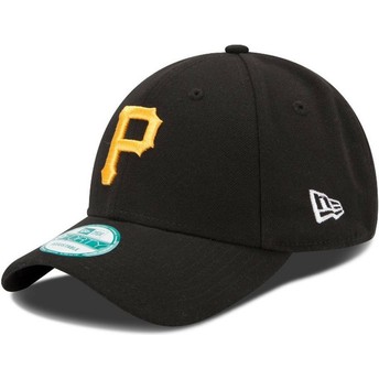 Boné curvo preto ajustável 9FORTY The League da Pittsburgh Pirates MLB da New Era