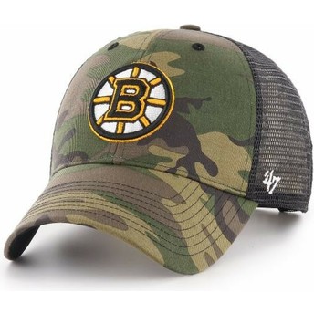 Boné trucker camuflagem da Boston Bruins NHL MVP Branson da 47 Brand