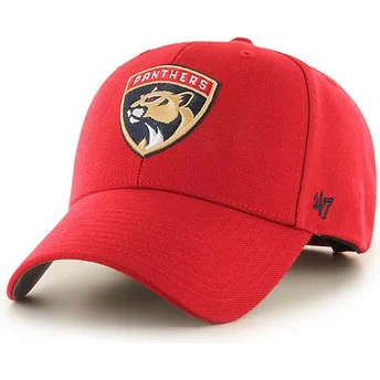 Boné curvo vermelho da Florida Panthers NHL MVP da 47 Brand