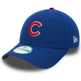 Boné curvo preto ajustável 9FORTY The League da Chicago Cubs MLB da New Era
