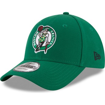 Boné curvo verde ajustável 9FORTY The League da Boston Celtics NBA da New Era