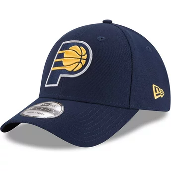 Boné curvo azul marinho ajustável 9FORTY The League da Indiana Pacers NBA da New Era