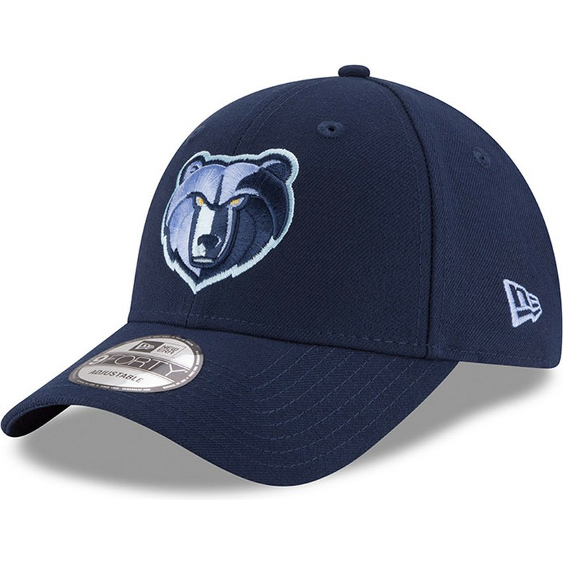 bone-curvo-azul-ajustavel-com-logo-bordado-9forty-the-league-da-memphis-grizzlies-nba-da-new-era