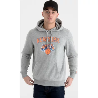 Moletom com capuz cinza Pullover Hoody da New York Knicks NBA da New Era