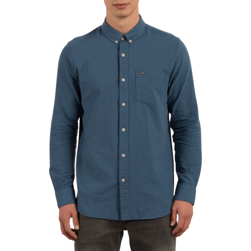 camisa-manga-comprida-azul-micro-dot-smokey-blue-da-volcom