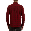 camisa-manga-comprida-vermelha-aos-quadrados-maxwell-true-red-da-volcom