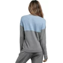 sweatshirt-azul-e-cinza-lil-charcoal-grey-da-volcom