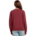 sweatshirt-vermelho-sound-check-burgundy-da-volcom