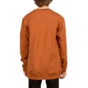 sweatshirt-castanho-para-crianca-single-stone-copper-da-volcom