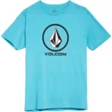 camiseta-manga-curta-azul-para-crianca-crisp-stone-blue-bird-da-volcom